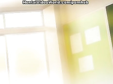 Сладкая аниме малышка приготовилась к первому сексуальному опыту