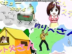 Хентай малышка отсосала парню на стоянке и была оттрахана на капоте