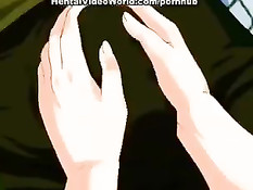 Хентай малышка отсосала парню на стоянке и была оттрахана на капоте