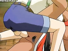 Несколько молодых хентай пар любят заниматься межрасовым сексом