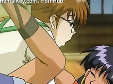 Несколько молодых хентай пар любят заниматься межрасовым сексом