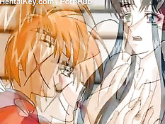 Несколько молодых хентай пар любят заниматься межрасовым сексом