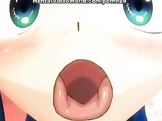 Симпатичная хентай куколка сделала минет и была жёстко оттрахана