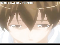 Детка с красными волосами подошла к привязанному парню и отсосала