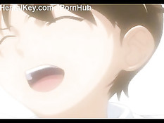 Детка с красными волосами подошла к привязанному парню и отсосала