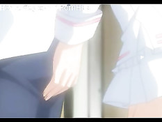 Детка с красными волосами подошла к привязанному парню и отсосала