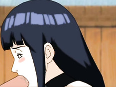 Сисястая детка Hinata сделала минет Naruto и занялась с ним сексом