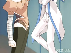 Три горячие аниме лесбияночки занимались сексом используя страпон