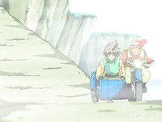 Похотливый вампир схватил и оттрахал испуганную хентай девчонку