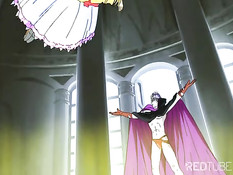 Похотливый вампир схватил и оттрахал испуганную хентай девчонку