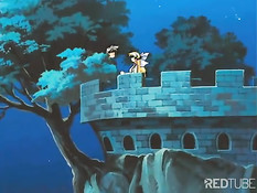 Аниме девушка превращается в вампира после жёсткого секса с парнем