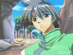 Аниме девушка превращается в вампира после жёсткого секса с парнем