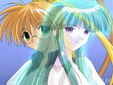 Аниме девушка превращается в вампира после жёсткого секса с парнем