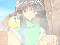 Аниме девушка превращается в вампира после жёсткого секса с парнем