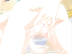 Аниме девушка превращается в вампира после жёсткого секса с парнем