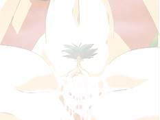 Аниме девушка превращается в вампира после жёсткого секса с парнем