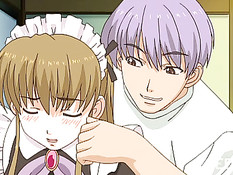 Молодой хозяин связал хентай горничную и отодрал фаллоимитатором