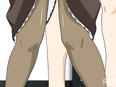 Молодой хозяин связал хентай горничную и отодрал фаллоимитатором