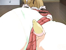 Молодой хозяин связал хентай горничную и отодрал фаллоимитатором