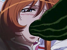 Заколдованная хентай девушка захотела секса и накинулась на парня