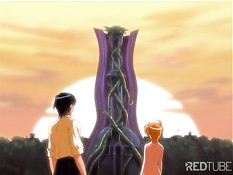 Заколдованная хентай девушка захотела секса и накинулась на парня