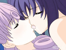 Девка оттрахала хентай малышку внезапно выросшим большим членом