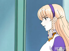 Девка оттрахала хентай малышку внезапно выросшим большим членом