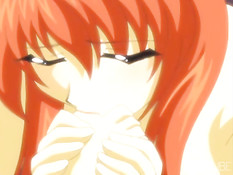 У прекрасной хентай малышки вырос член и она оттрахала им подругу