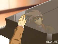 Аниме девственница трахалась с бойфрендом на горнолыжном курорте