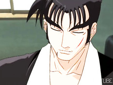 Заключённые в тюрьме хентай девчонки занимаются сексом с парнем