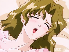 Хентай девственница не готова к групповому сексу с двумя ребятами