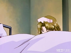 Хентай девственница не готова к групповому сексу с двумя ребятами