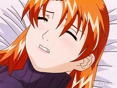 Хентай девственница не готова к групповому сексу с двумя ребятами