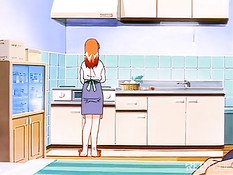 Хентай девственница не готова к групповому сексу с двумя ребятами