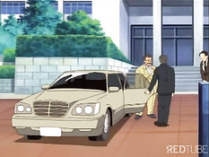 Парень отодрал аниме нимфоманку с синими волосами и свою подругу