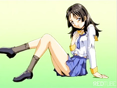 Парень отодрал аниме нимфоманку с синими волосами и свою подругу