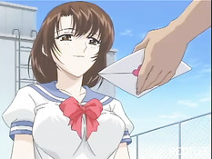 Вставил свой возбуждённый член в набухшую киску аниме девчонки