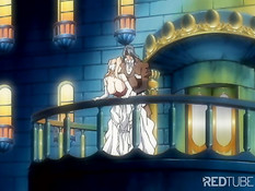 Застенчивая средневековая девушка получает от рыцаря урок любви