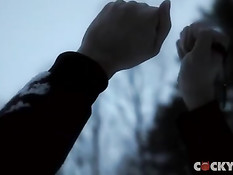 Голубые ребята с татуировками занимались сексом в загородном доме