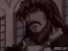 Средневековая хентай девственница занимается сексом с одноглазым