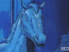 Мальчик вошёл в спальню и оттрахал возбуждённую хентай малышку