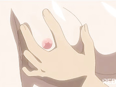 Мальчик вошёл в спальню и оттрахал возбуждённую хентай малышку