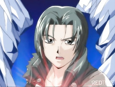 Парень лёг сверху и оттрахал аниме девчонку с розовыми волосами