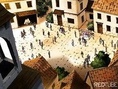 Парень лёг сверху и оттрахал аниме девчонку с розовыми волосами