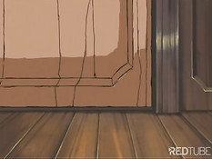 Парень лёг сверху и оттрахал аниме девчонку с розовыми волосами