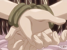 Лесбиянка делала куннилингус связанной детке и трахала страпоном