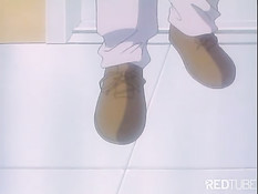 Молодой человек лижет соски аниме малышки и ложится на неё сверху