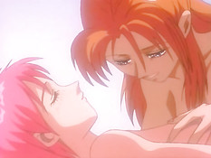 Аниме лесбиянка подошла к девушке сзади и принялась ласкать грудь