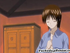 Хентай девушка зашла в комнату к подруге и оттрахала её страпоном