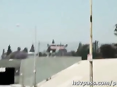 Jayden Lee оттрахали на кровати в разных позах и обкончали её лицо